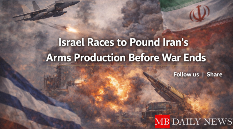 Israel Intensifies Strikes on Iran’s Weapons Industry Before War Ends