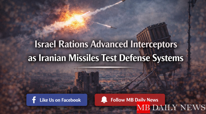 Israel interceptors Iran missiles