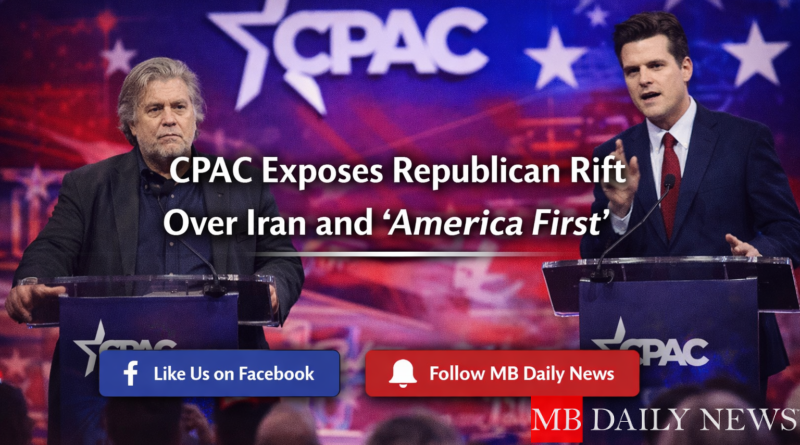 CPAC Republican divide Iran