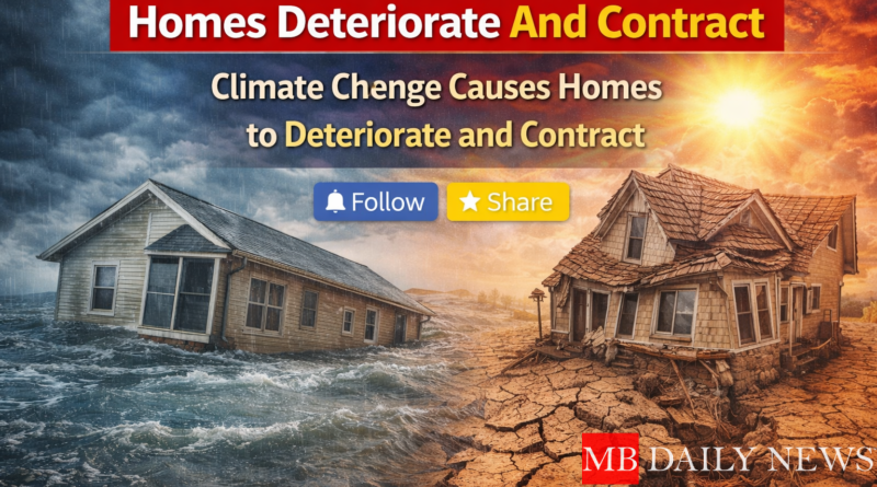 Homes Deteriorate And Contract: Climate Change Causes Homes to Deteriorate and Contract