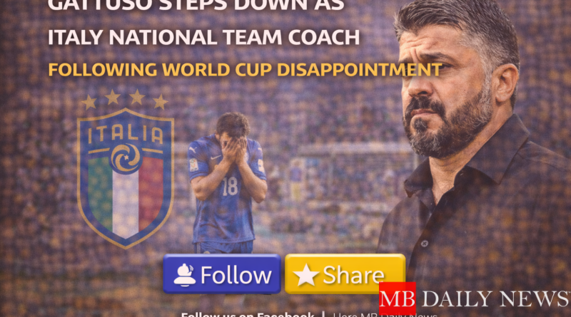 Select Gattuso Steps Down as Italy National Team Coach Following World Cup Disappointment Gattuso Steps Down as Italy National Team Coach Following World Cup Disappointment